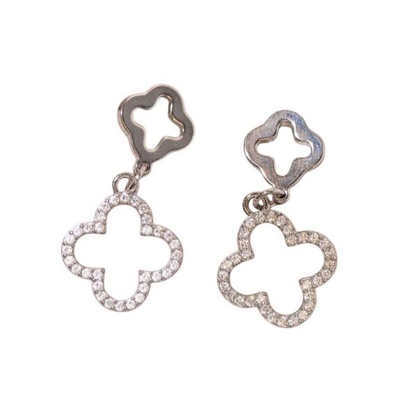 4 Leaf Clover Earrings - Picture 6 of 9